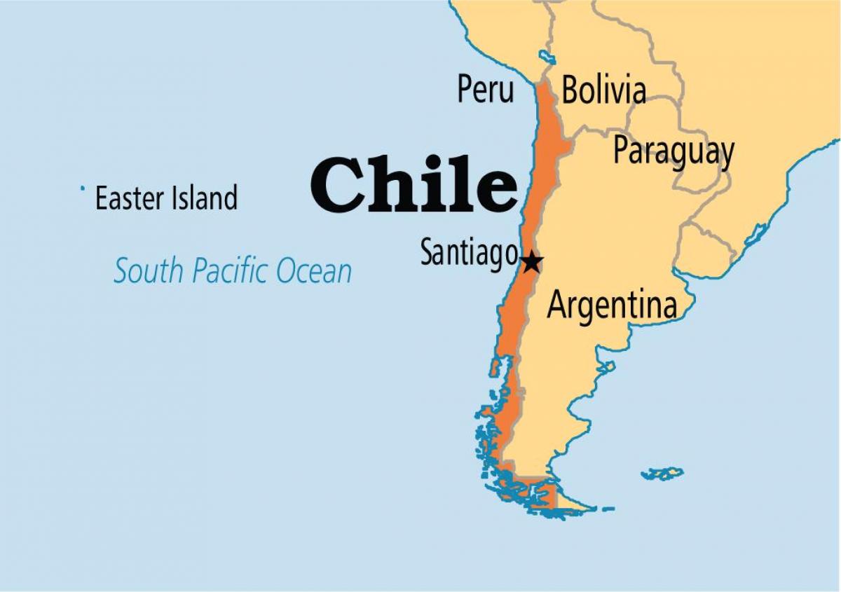 Сантјаго де Чиле мапи