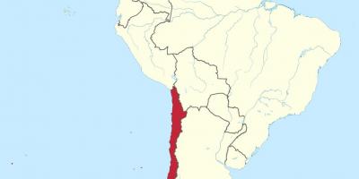 Чиле на мапи Јужне Америке