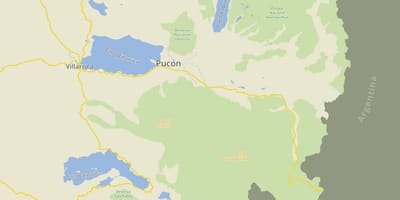 Карта пуцон Чиле