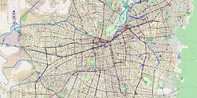 Мапа града Сантиаго Чиле