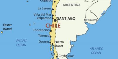 Мапа Чилеа земља